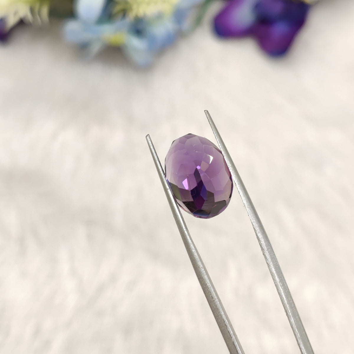 Natural Amethyst (Jamunia) | AME 289 | 7.09 Carat | Certified