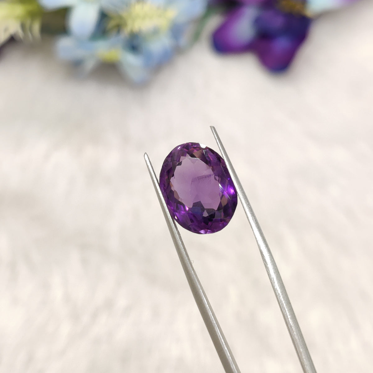Natural Amethyst (Jamunia) | AME 294 | 7.45 Carat | Certified
