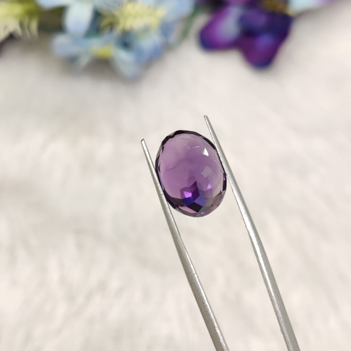 Natural Amethyst (Jamunia) | AME 294 | 7.45 Carat | Certified