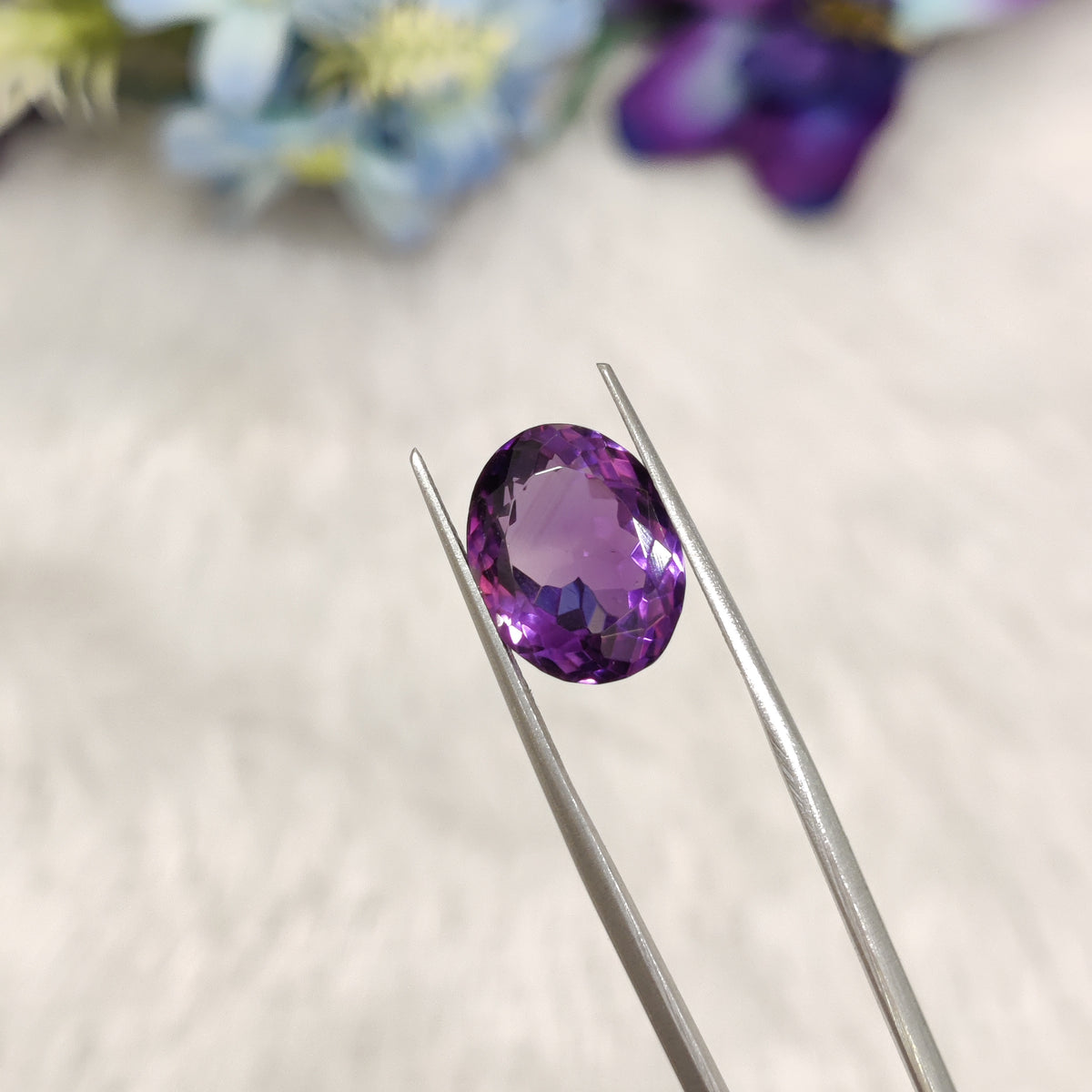 Natural Amethyst (Jamunia) | AME 295 | 7.23 Carat | Certified
