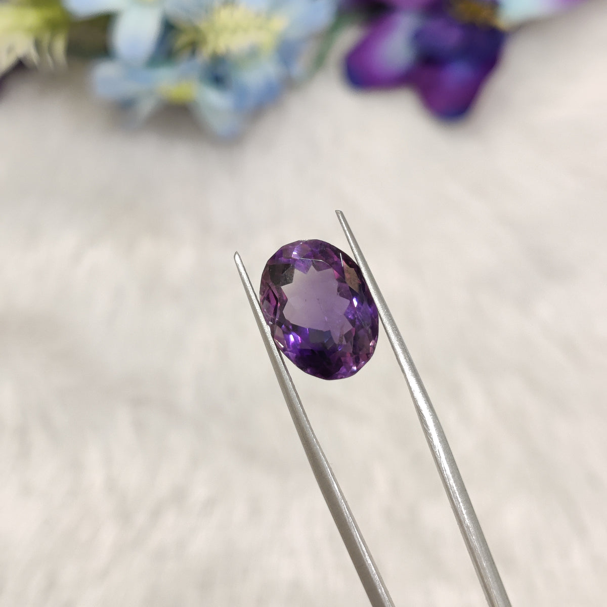 Natural Amethyst (Jamunia) | AME 296 | 7.49 Carat | Certified