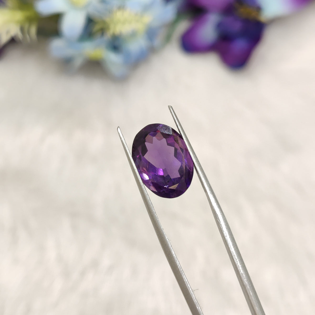 Natural Amethyst (Jamunia) | AME 297 | 6.18 Carat | Certified
