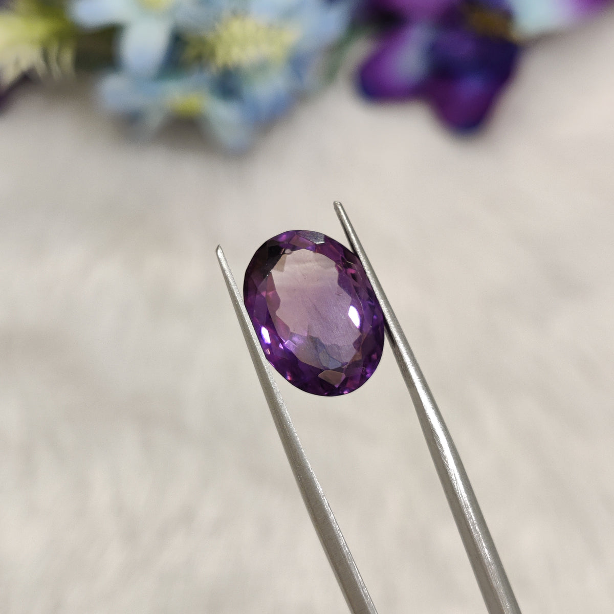 Natural Amethyst (Jamunia) | AME 298 | 6.88 Carat | Certified