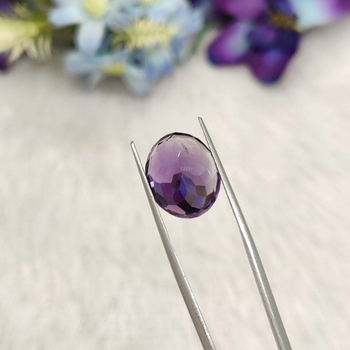 Natural Amethyst (Jamunia) | AME 302 | 7.52 Carat | Certified