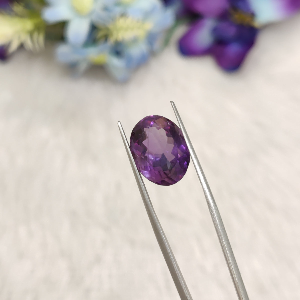 Natural Amethyst (Jamunia) | AME 303 | 7.12 Carat | Certified