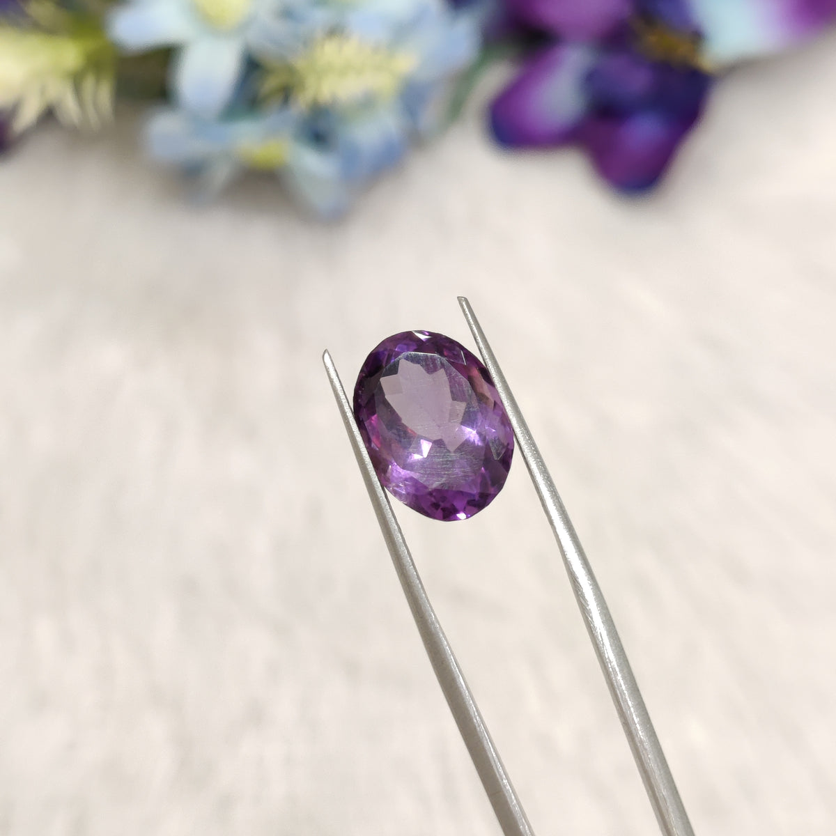 Natural Amethyst (Jamunia) | AME 308 | 6.86 Carat | Certified