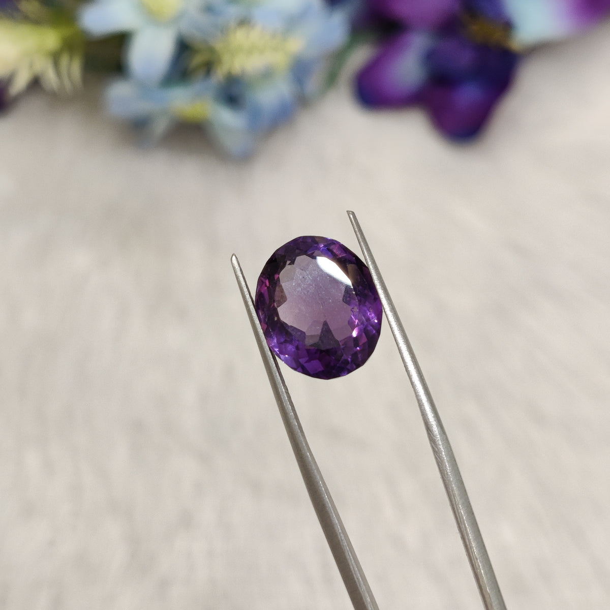 Natural Amethyst (Jamunia) | AME 310 | 7.77 Carat | Certified