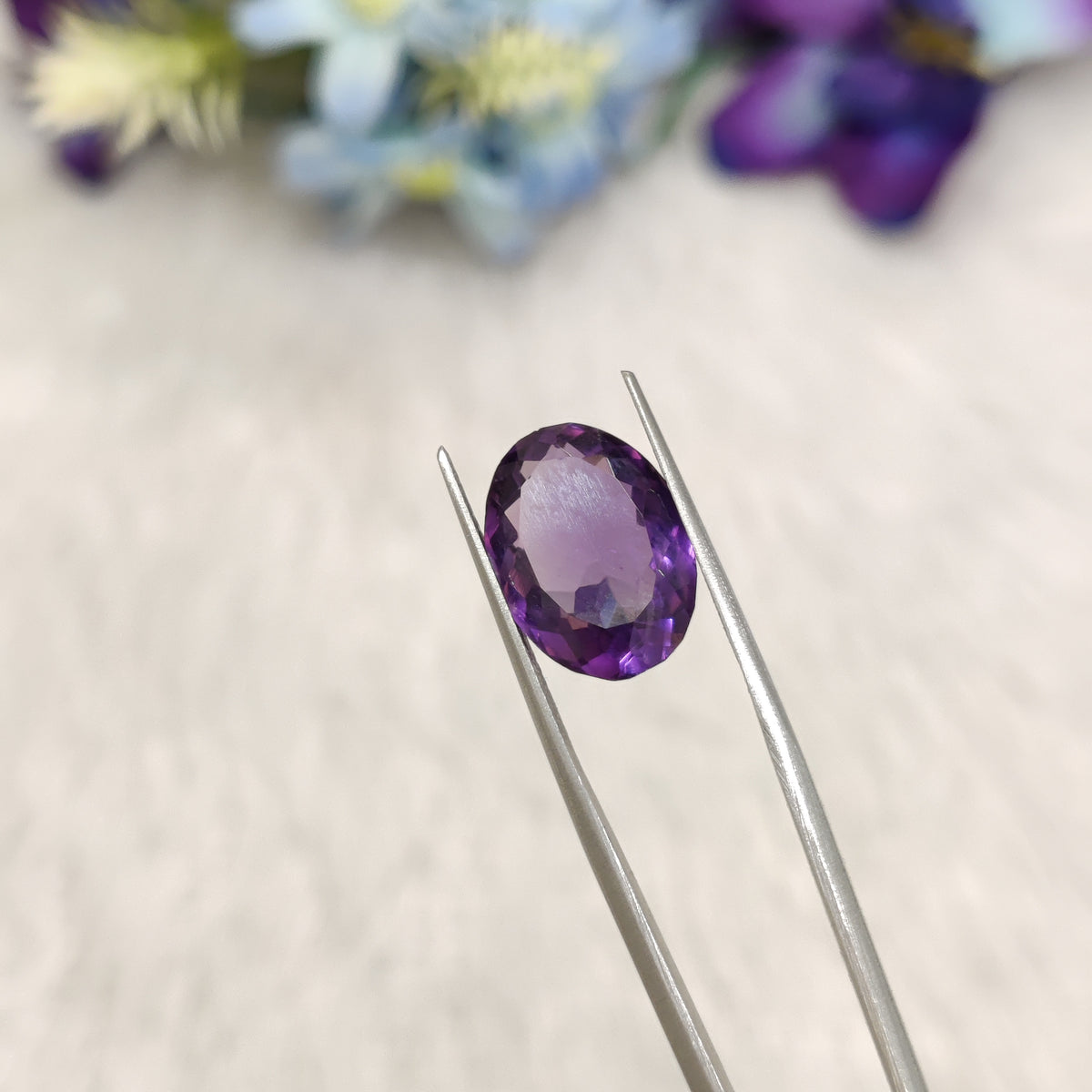 Natural Amethyst (Jamunia) | AME 313 | 7.34 Carat | Certified
