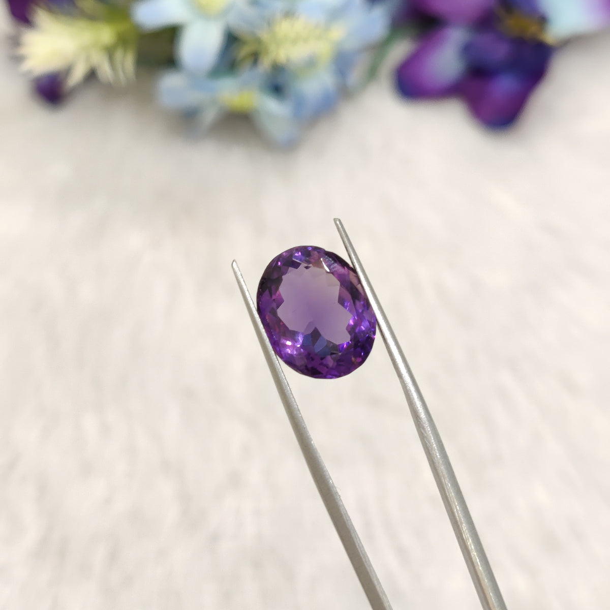 Natural Amethyst (Jamunia) | AME 314 | 6.96 Carat | Certified