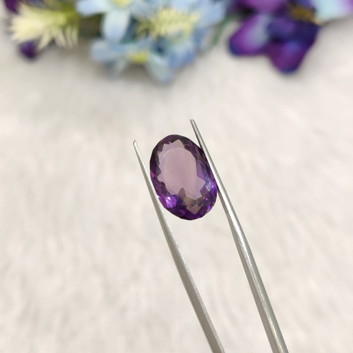 Natural Amethyst (Jamunia) | AME 318 | 6.7 Carat | Certified