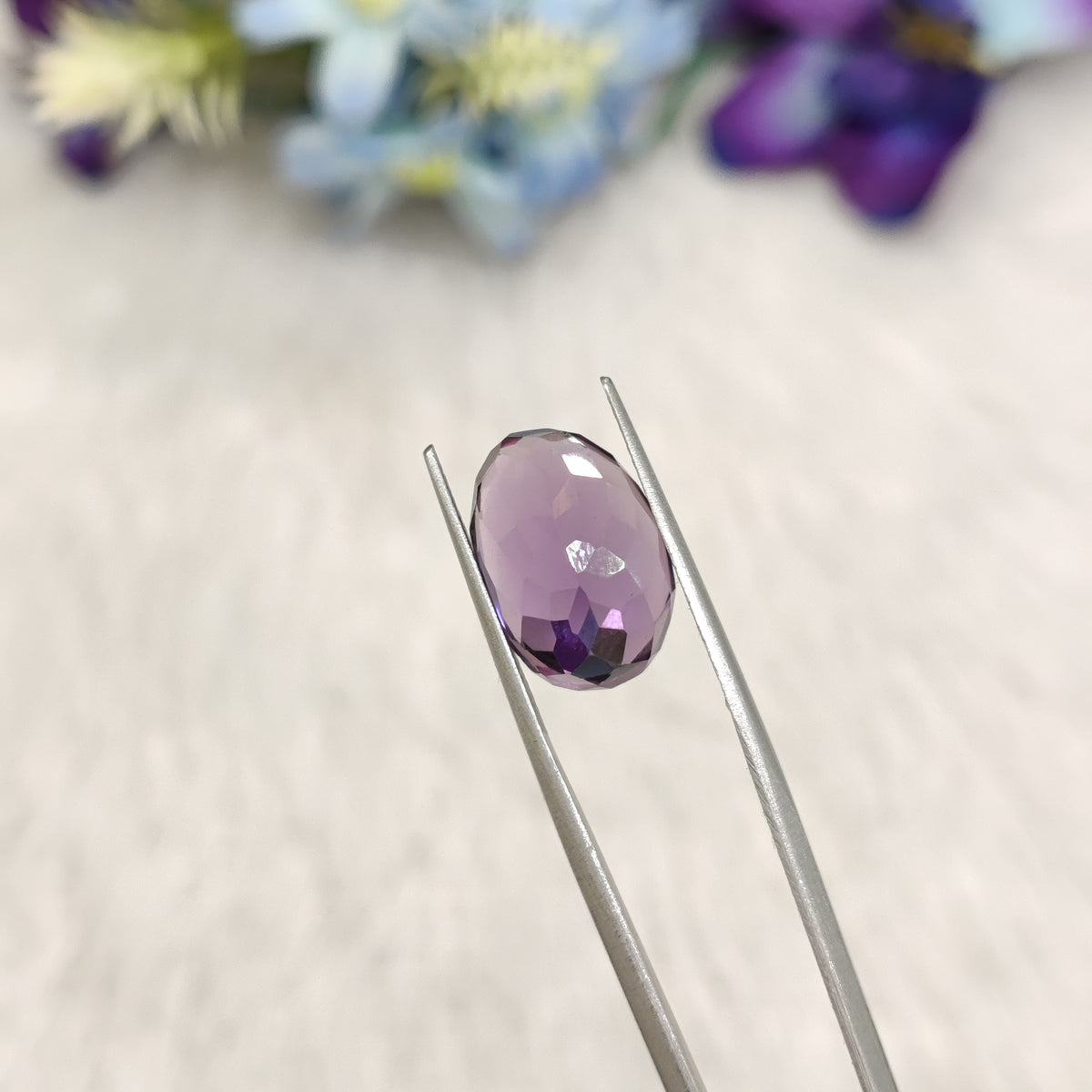 Natural Amethyst (Jamunia) | AME 318 | 6.7 Carat | Certified