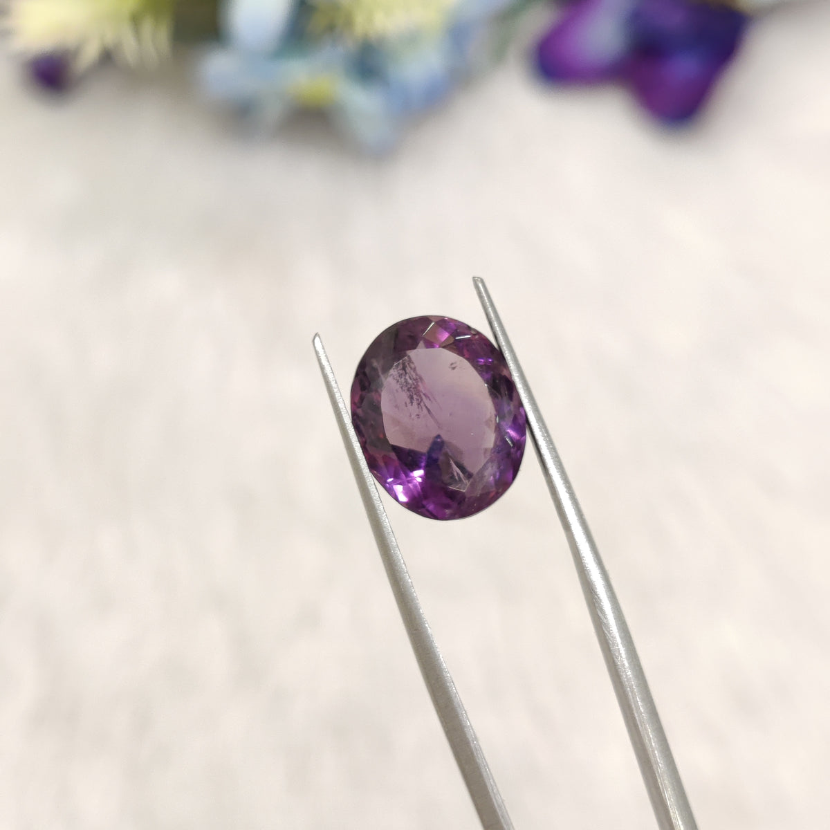 Natural Amethyst (Jamunia) | AME 327 | 6.26 Carat | Certified