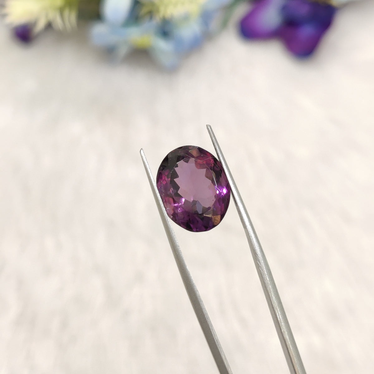 Natural Amethyst (Jamunia) | AME 330 | 6.99 Carat | Certified