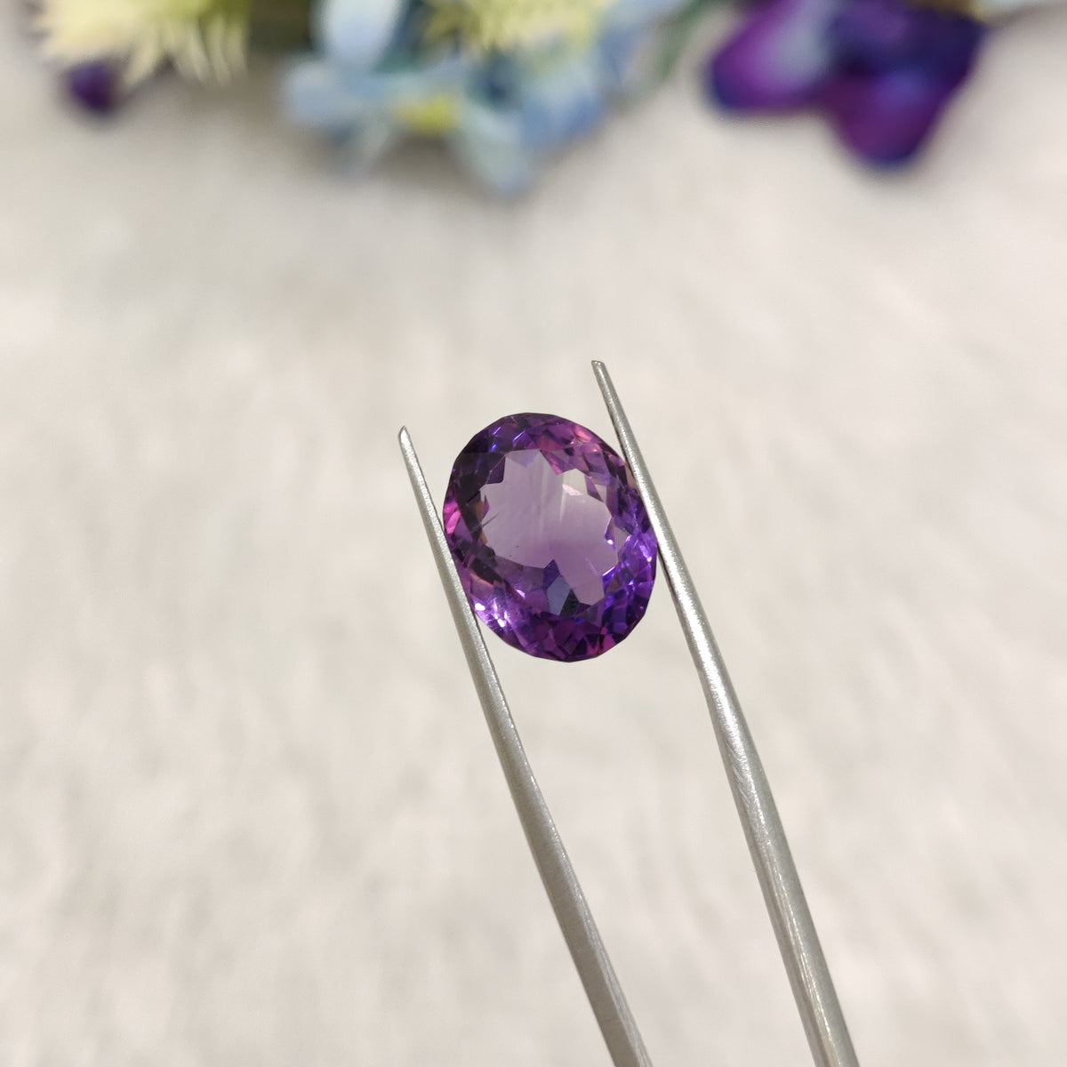 Natural Amethyst (Jamunia) | AME 332 | 7.55 Carat | Certified