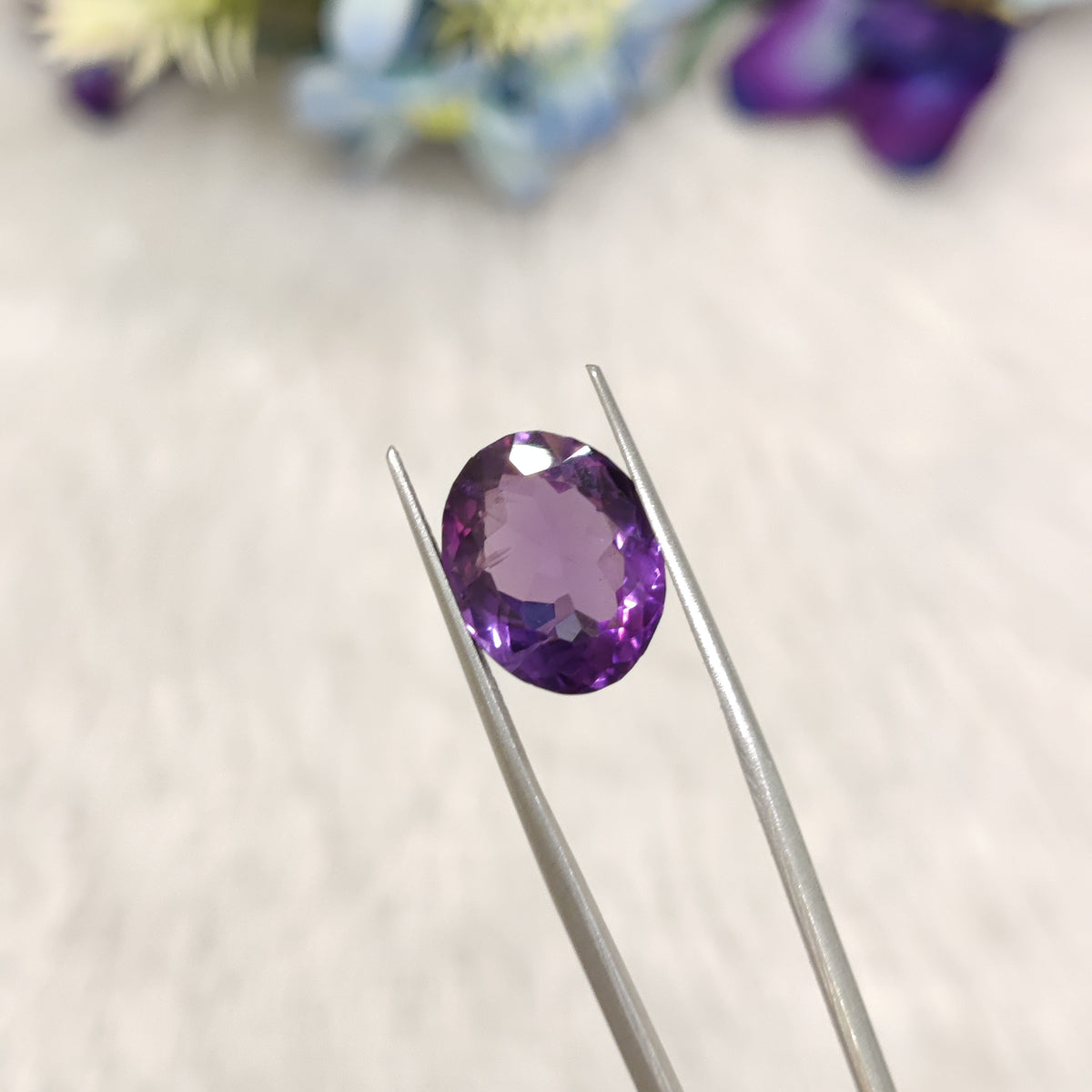 Natural Amethyst (Jamunia) | AME 335 | 7.14 Carat | Certified