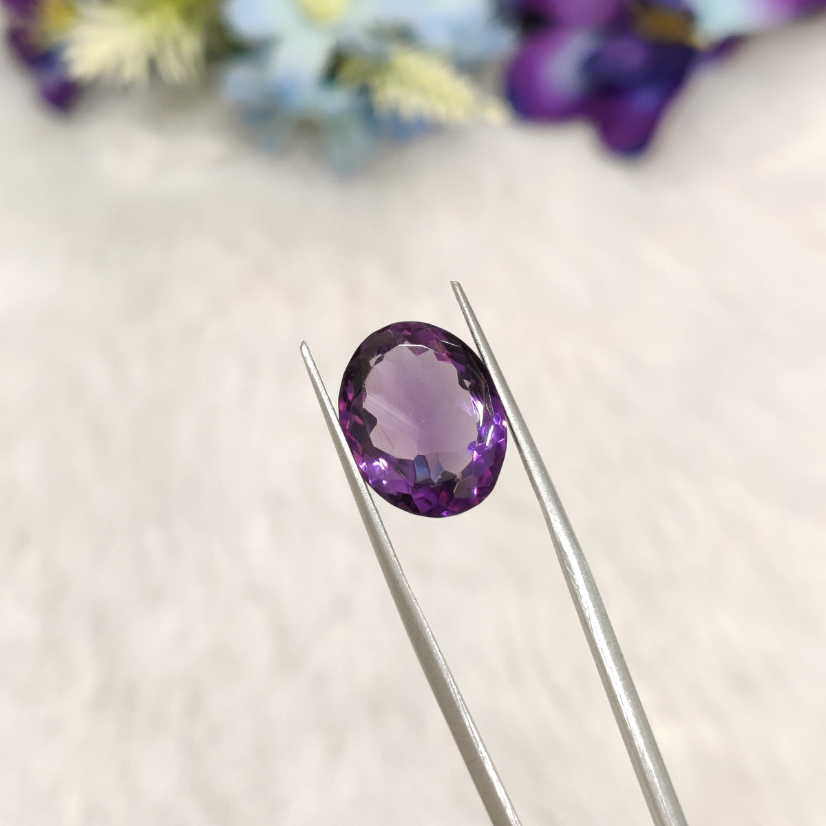 Natural Amethyst (Jamunia) | AME 336 | 7.74 Carat | Certified