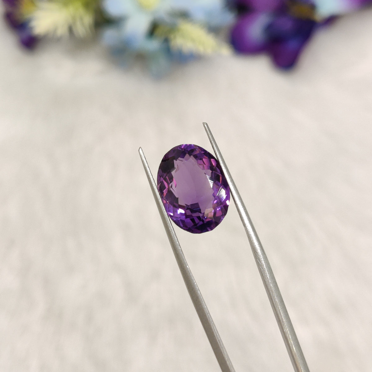 Natural Amethyst (Jamunia) | AME 340 | 7.04 Carat | Certified