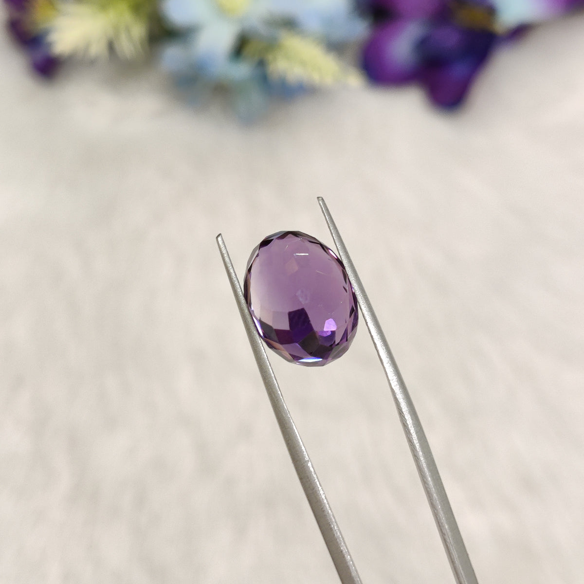 Natural Amethyst (Jamunia) | AME 340 | 7.04 Carat | Certified