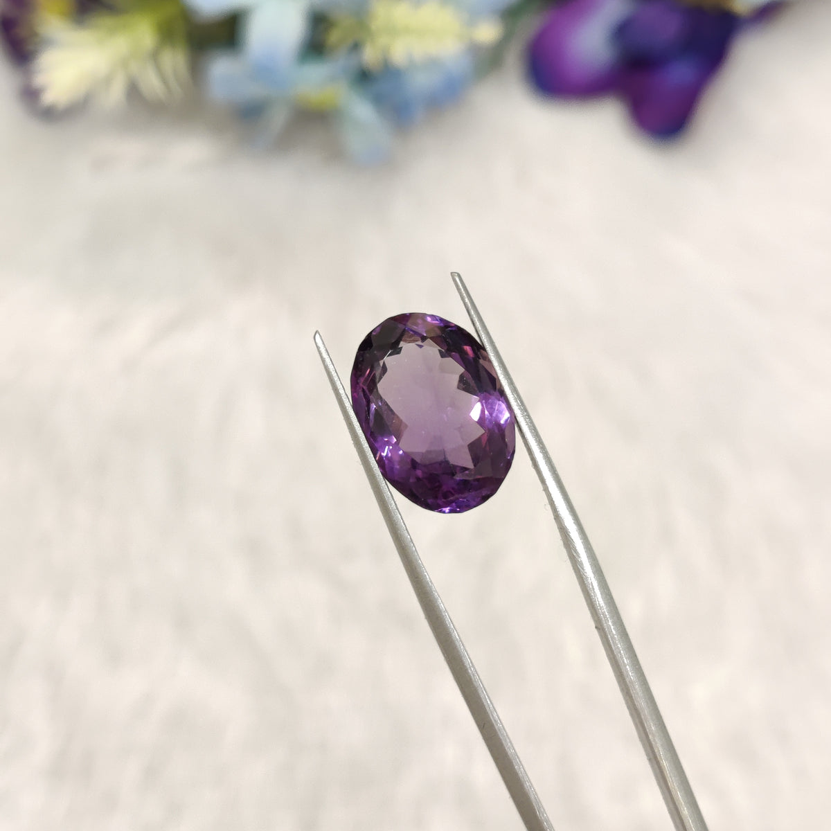 Natural Amethyst (Jamunia) | AME 341 | 7.6 Carat | Certified