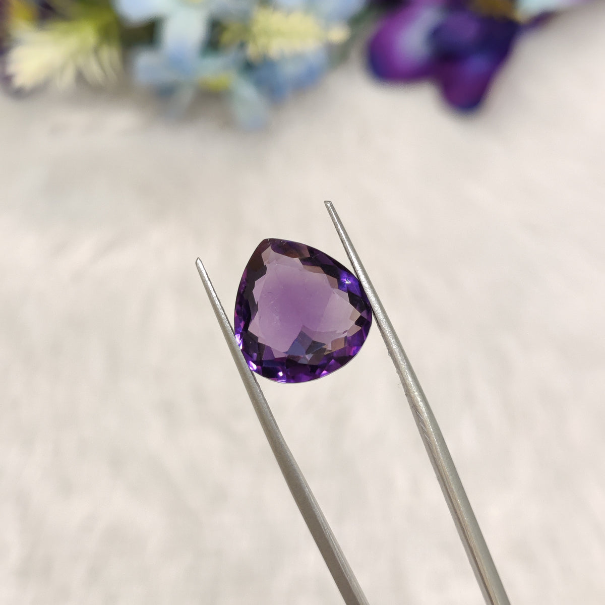 Natural Amethyst (Jamunia) | AME 342 | 7.93 Carat | Certified