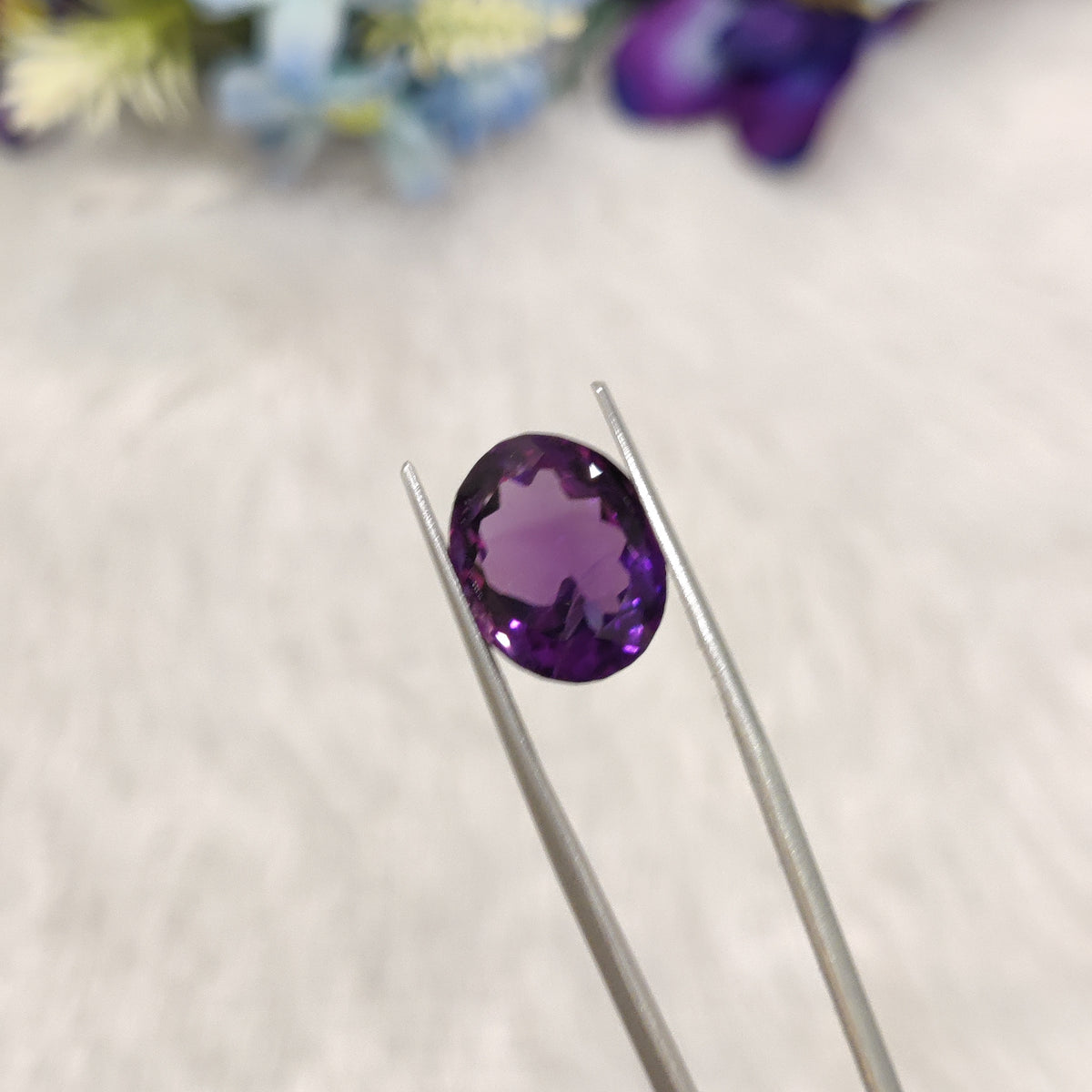 Natural Amethyst (Jamunia) | AME 347 | 7.02 Carat | Certified