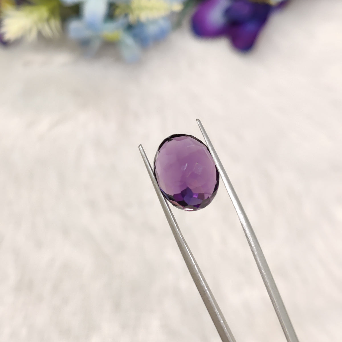 Natural Amethyst (Jamunia) | AME 347 | 7.02 Carat | Certified