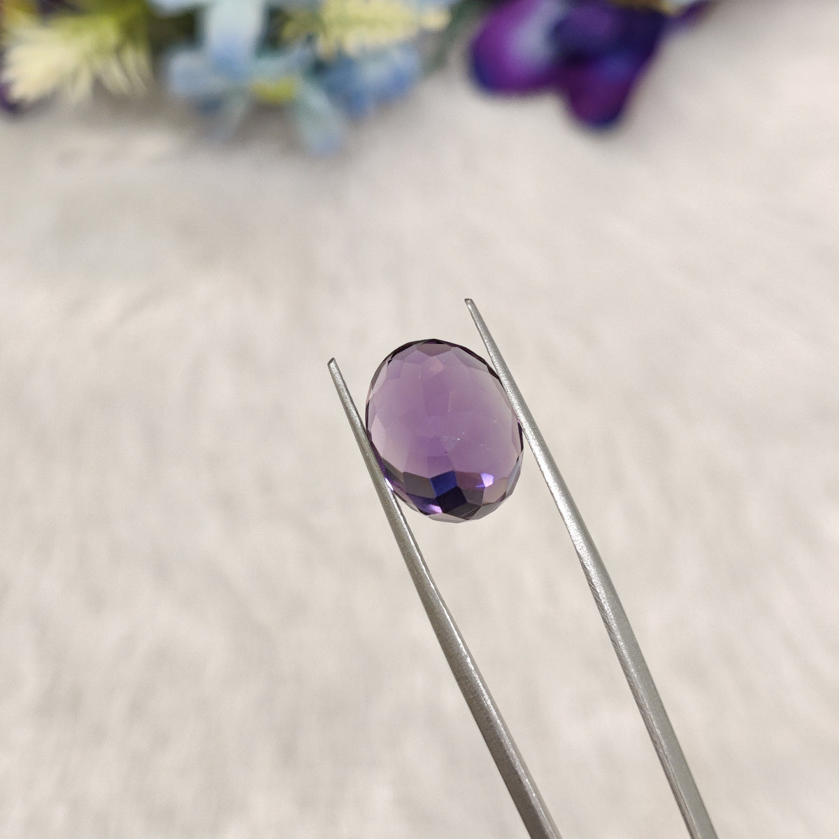 Natural Amethyst (Jamunia) | AME 348 | 7.6 Carat | Certified
