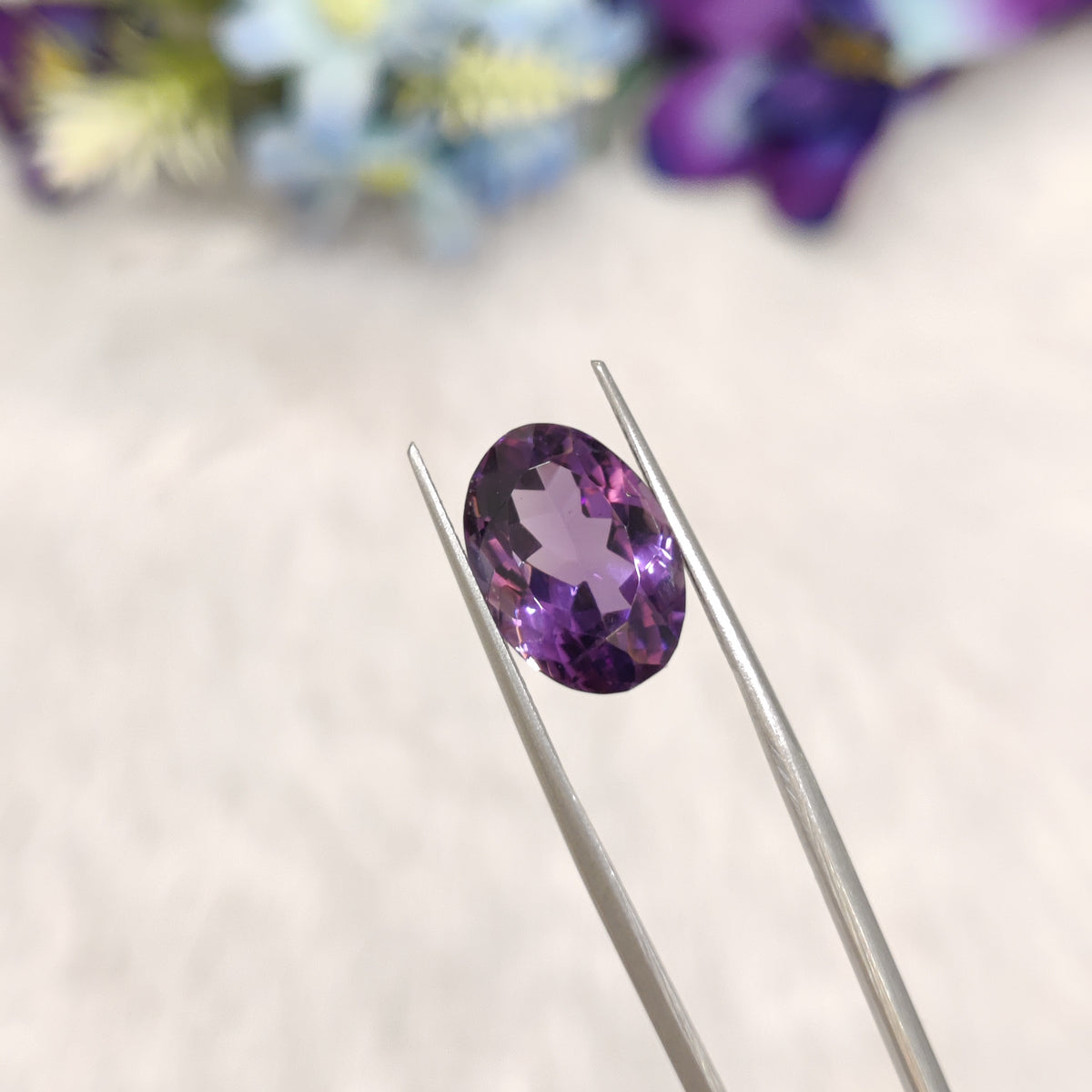 Natural Amethyst (Jamunia) | AME 353 | 7.7 Carat | Certified