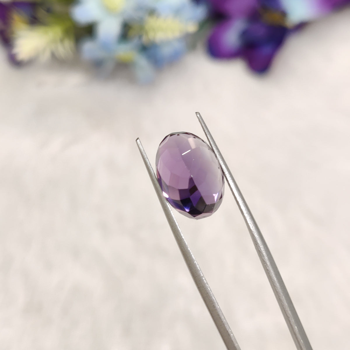 Natural Amethyst (Jamunia) | AME 353 | 7.7 Carat | Certified