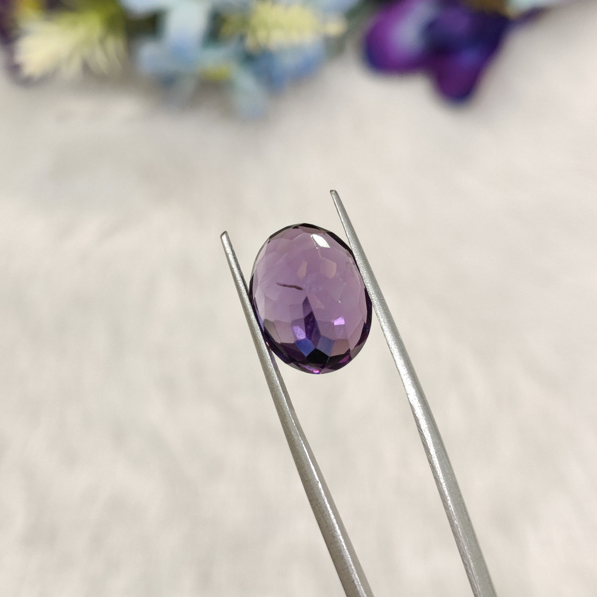 Natural Amethyst (Jamunia) | AME 361 | 6.39 Carat | Certified