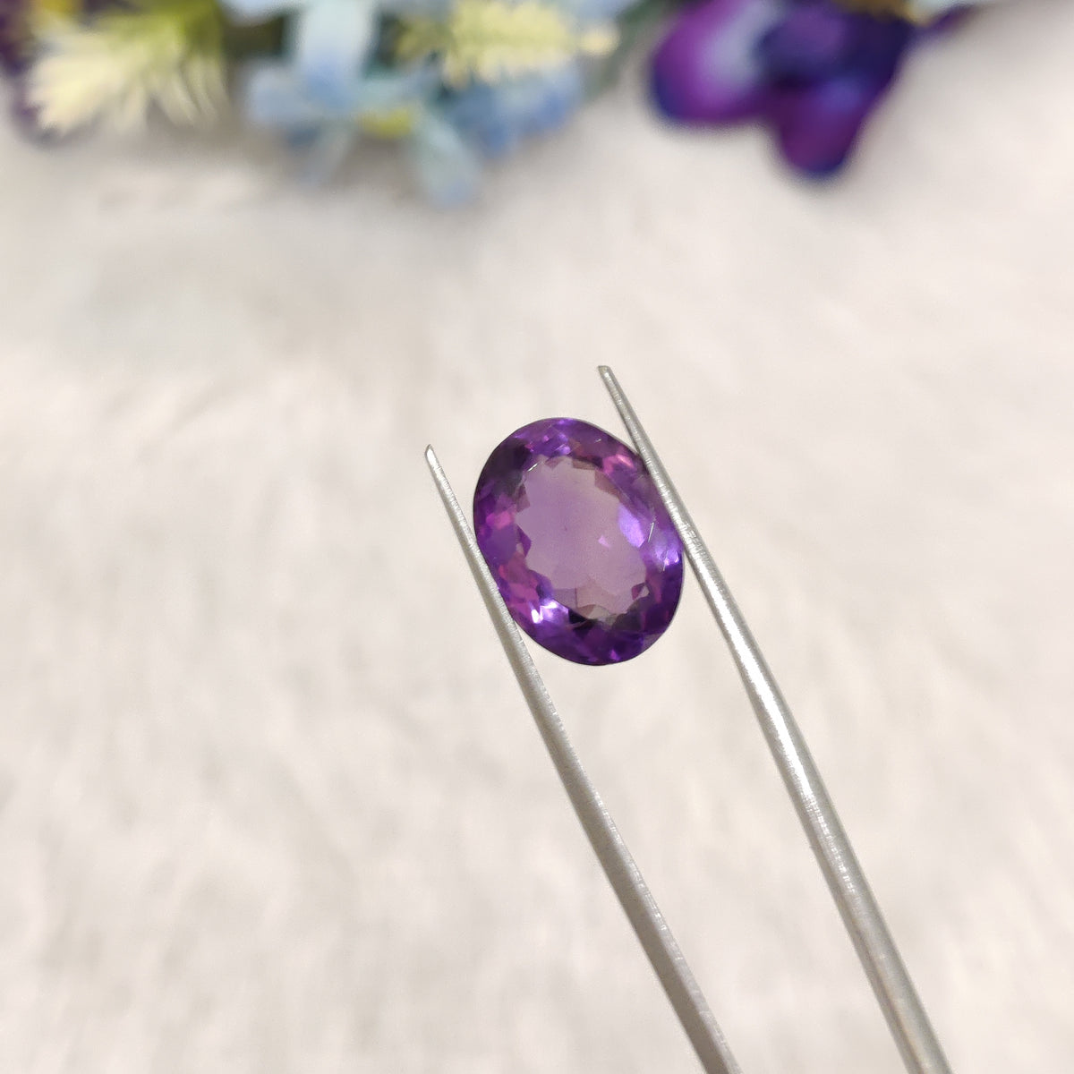 Natural Amethyst (Jamunia) | AME 363 | 7.48 Carat | Certified