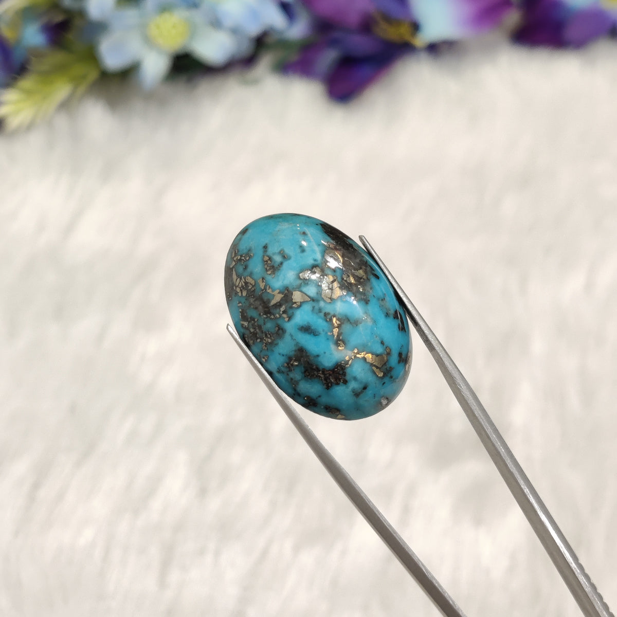 Natural Turquoise Gemstone (Firoza) TUR 286 49.02 Carat Certified