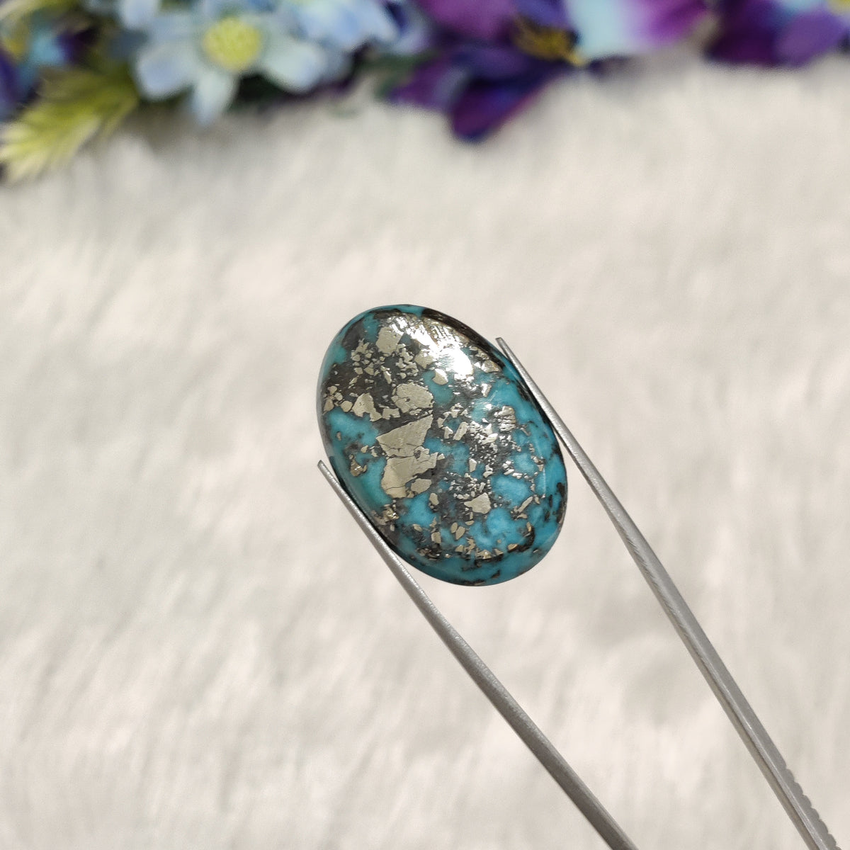 Natural Turquoise Gemstone (Firoza) TUR 286 49.02 Carat Certified