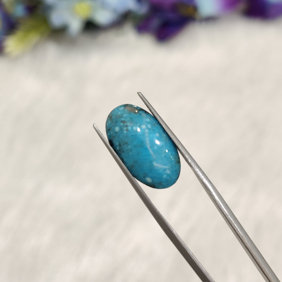 Natural Turquoise Gemstone (Firoza) TUR 230 7.33 Carat Certified