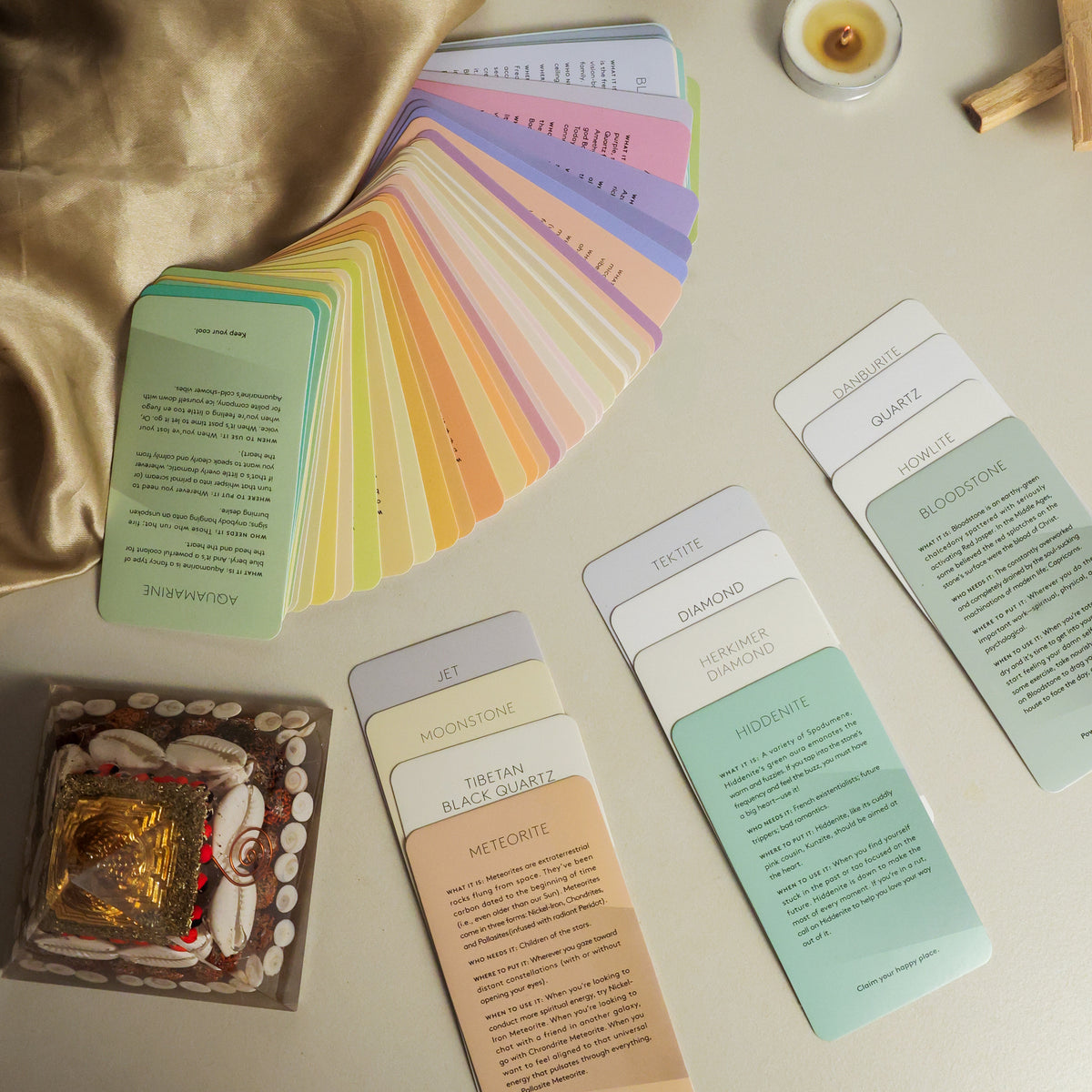 CRYSTAL THE STONE DECK TAROT CARD