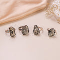 NATURAL PYRITE RING
