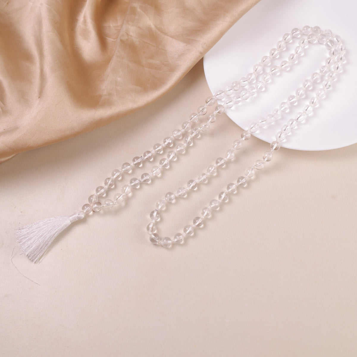 NATURAL CLEAR QUARTZ JAAP MALA