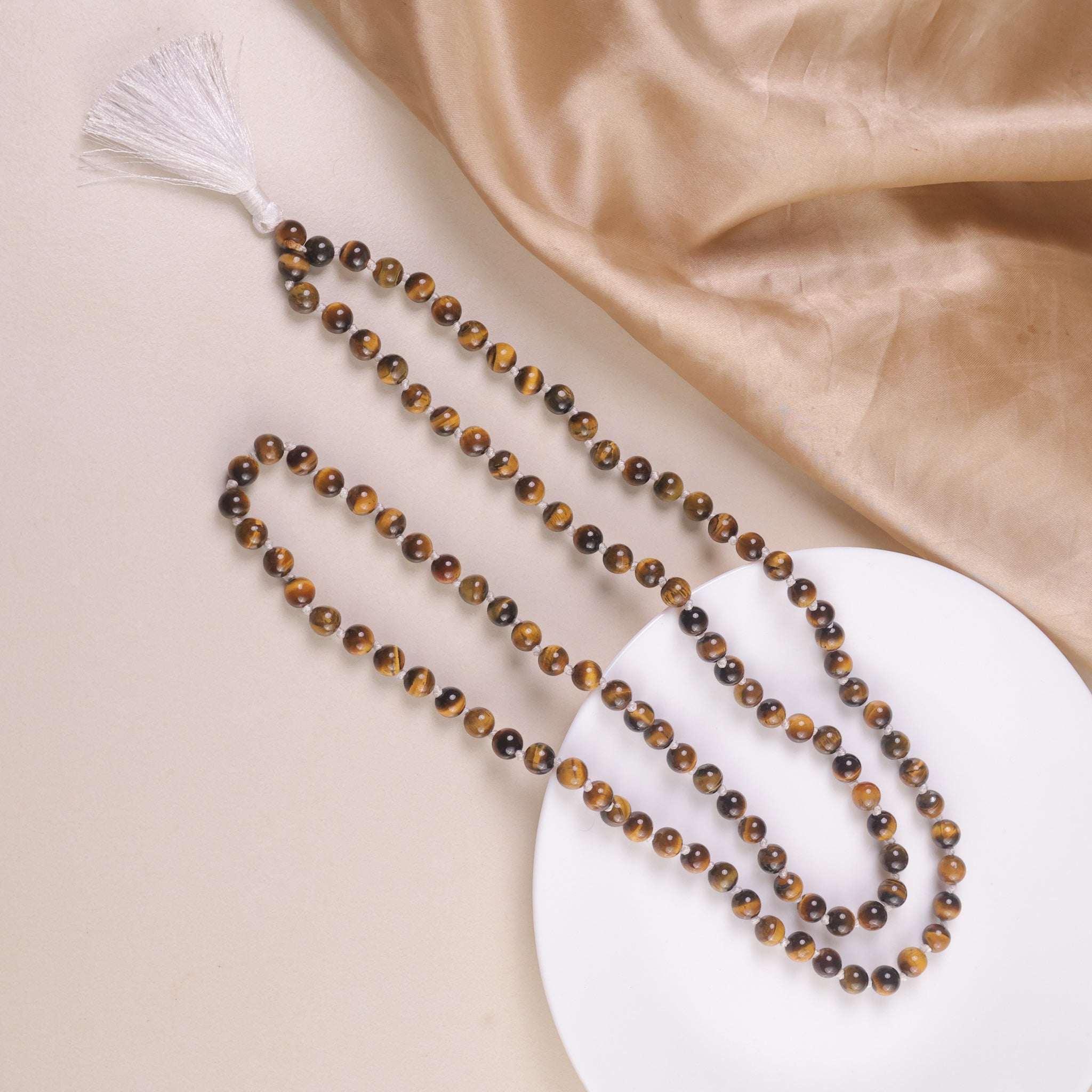 NATURAL TIGER EYE JAAP MALA