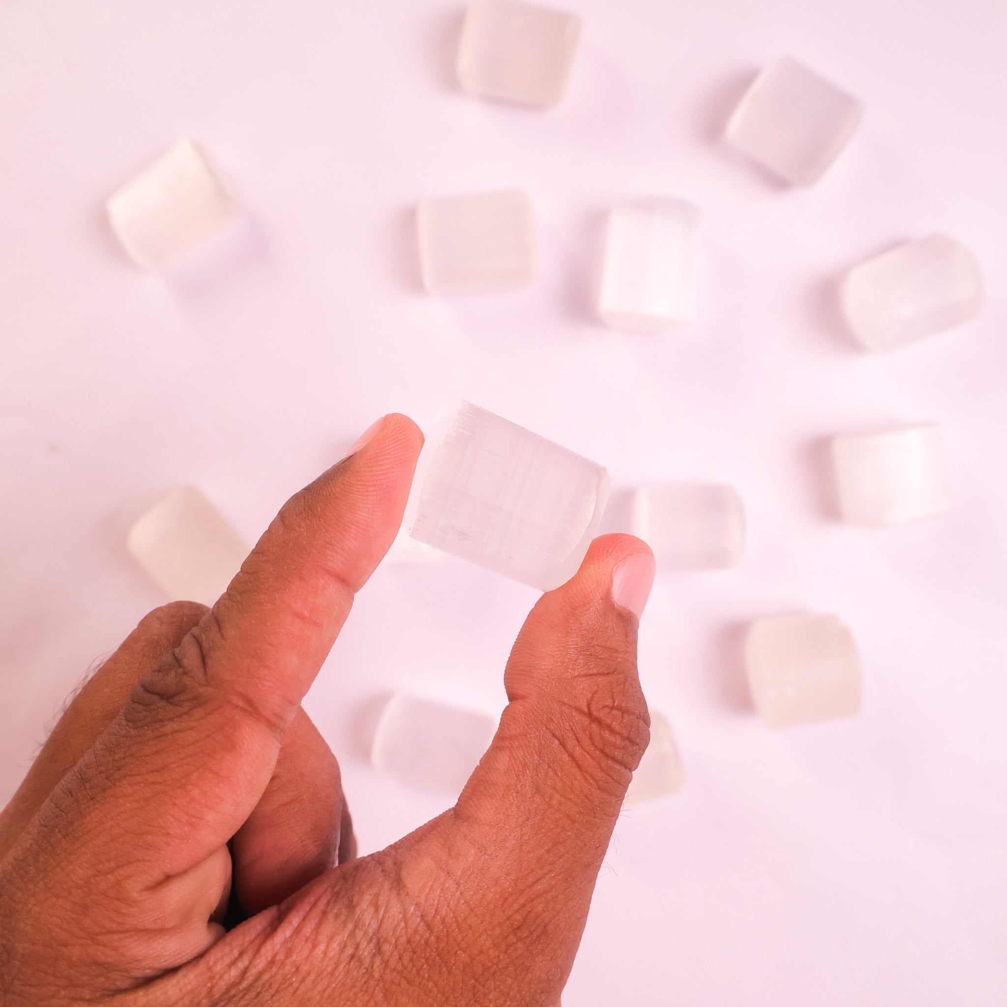 NATURAL SELENITE TUMBLE