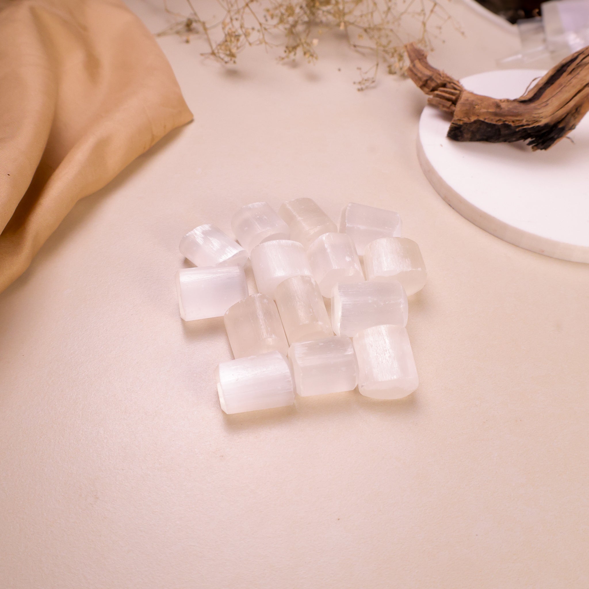 NATURAL SELENITE TUMBLE