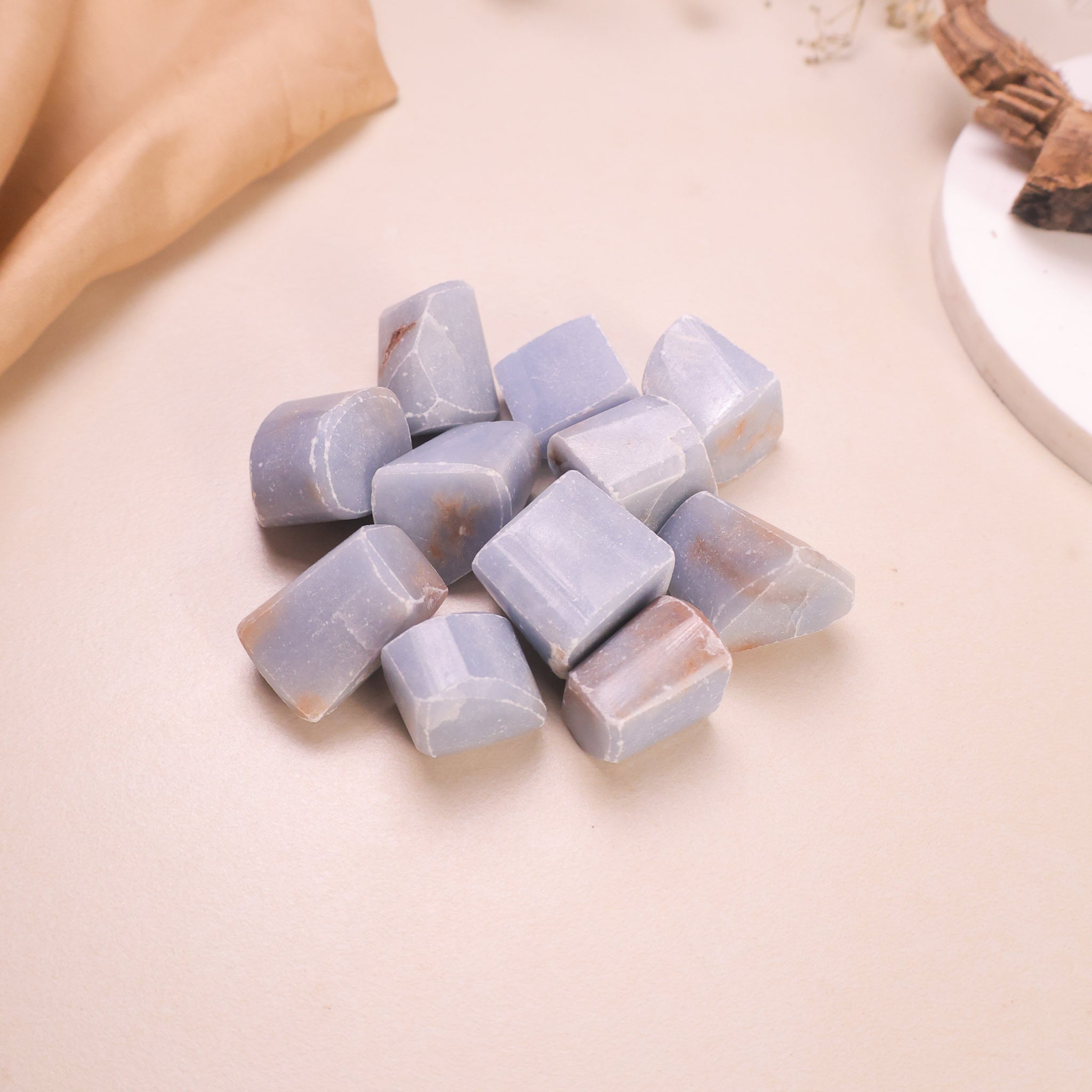 NATURAL ANGELITE TUMBLES