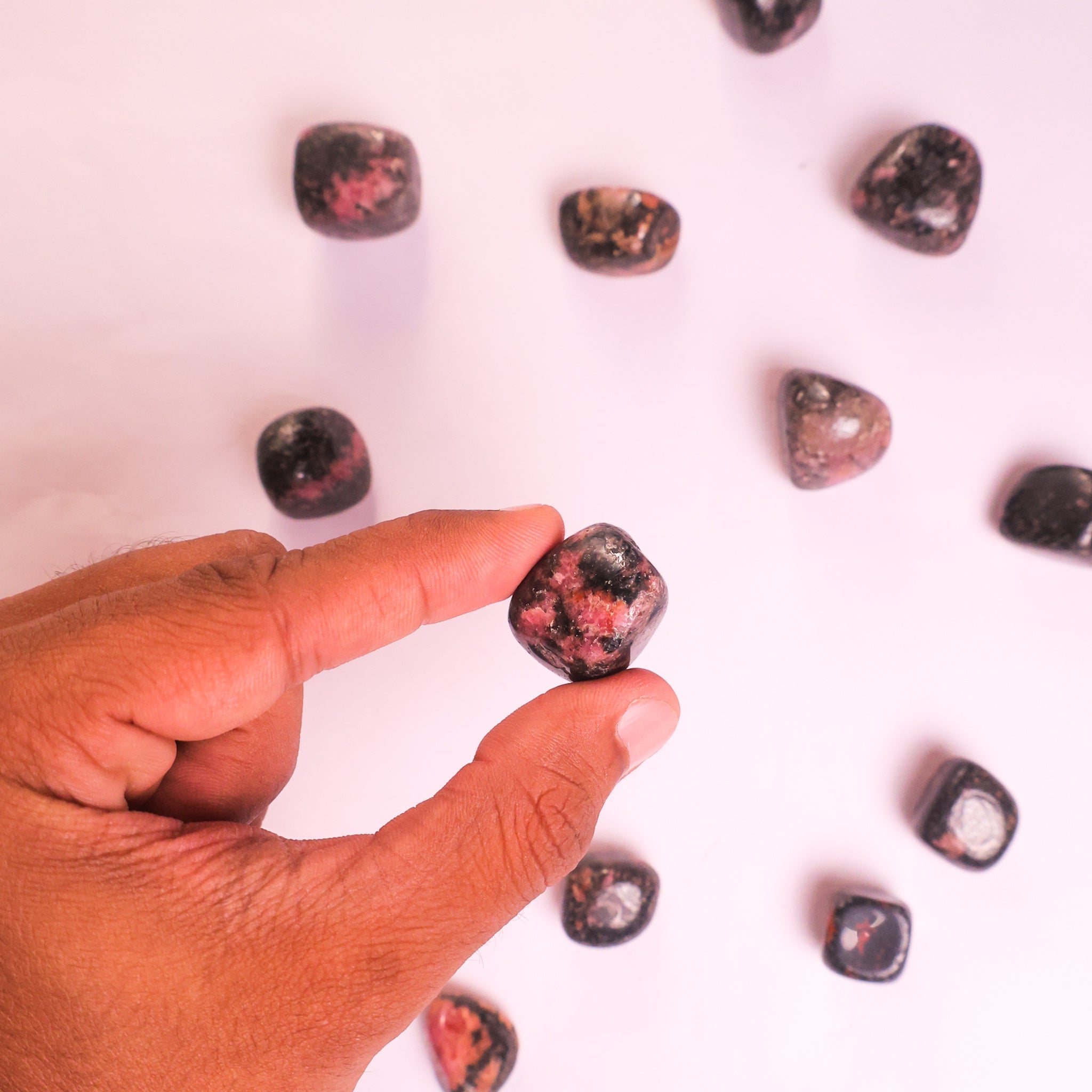 NATURAL RHODONITE TUMBLE