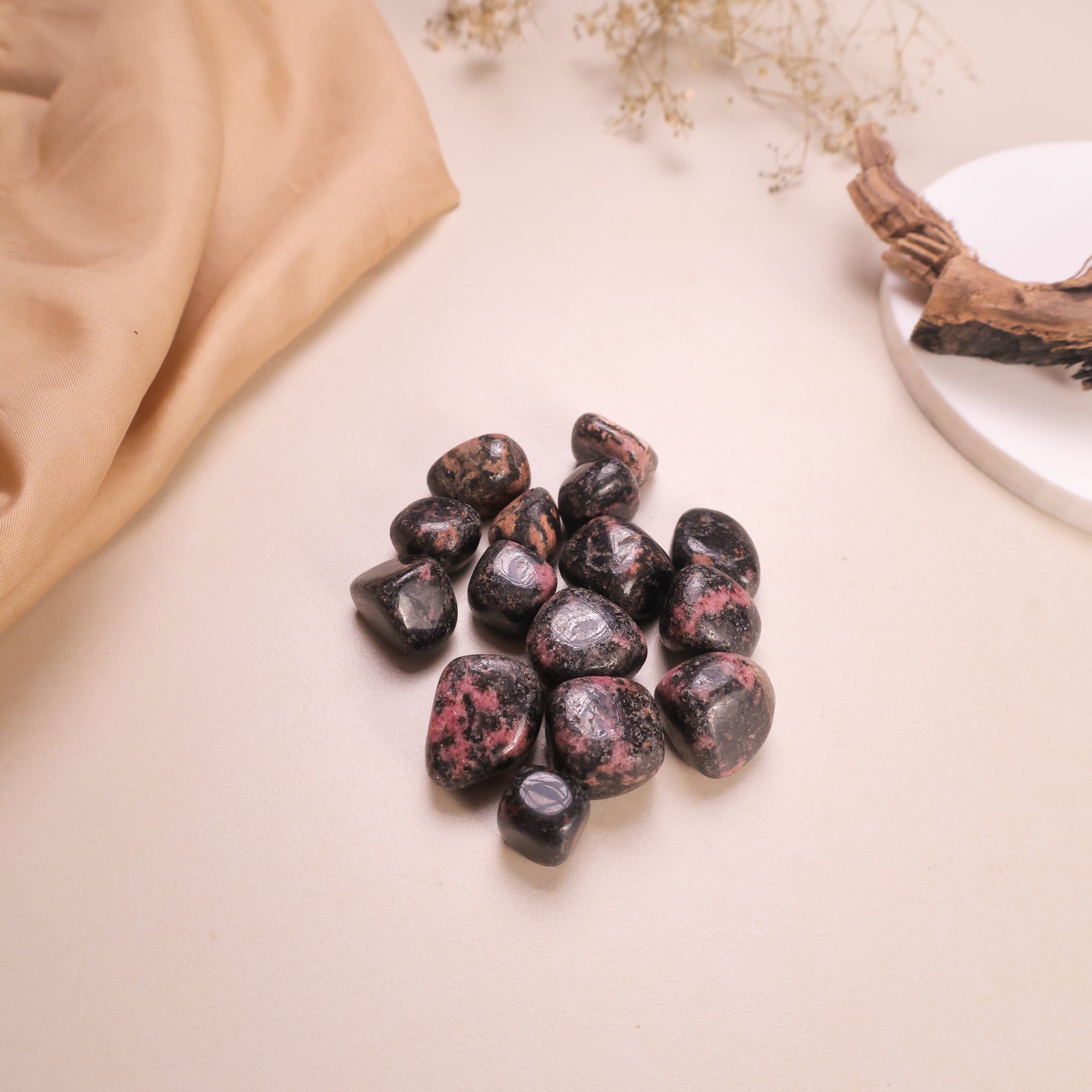 NATURAL RHODONITE TUMBLE
