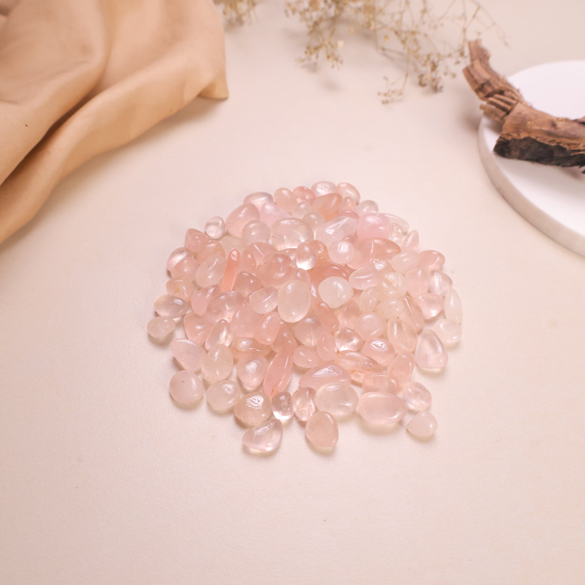 NATURAL ROSE QUARTZ TUMBLE