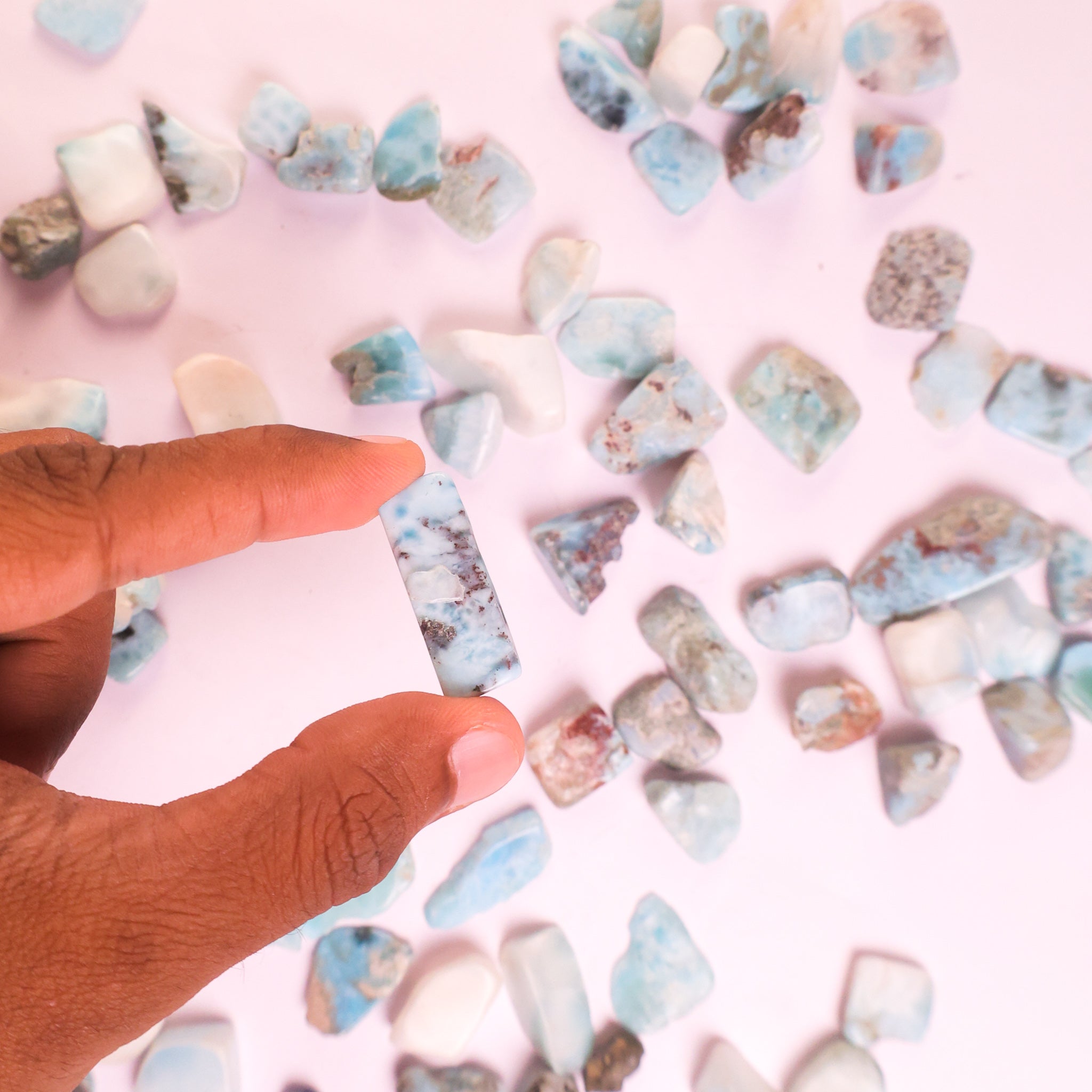 NATURAL LARIMAR TUMBLE