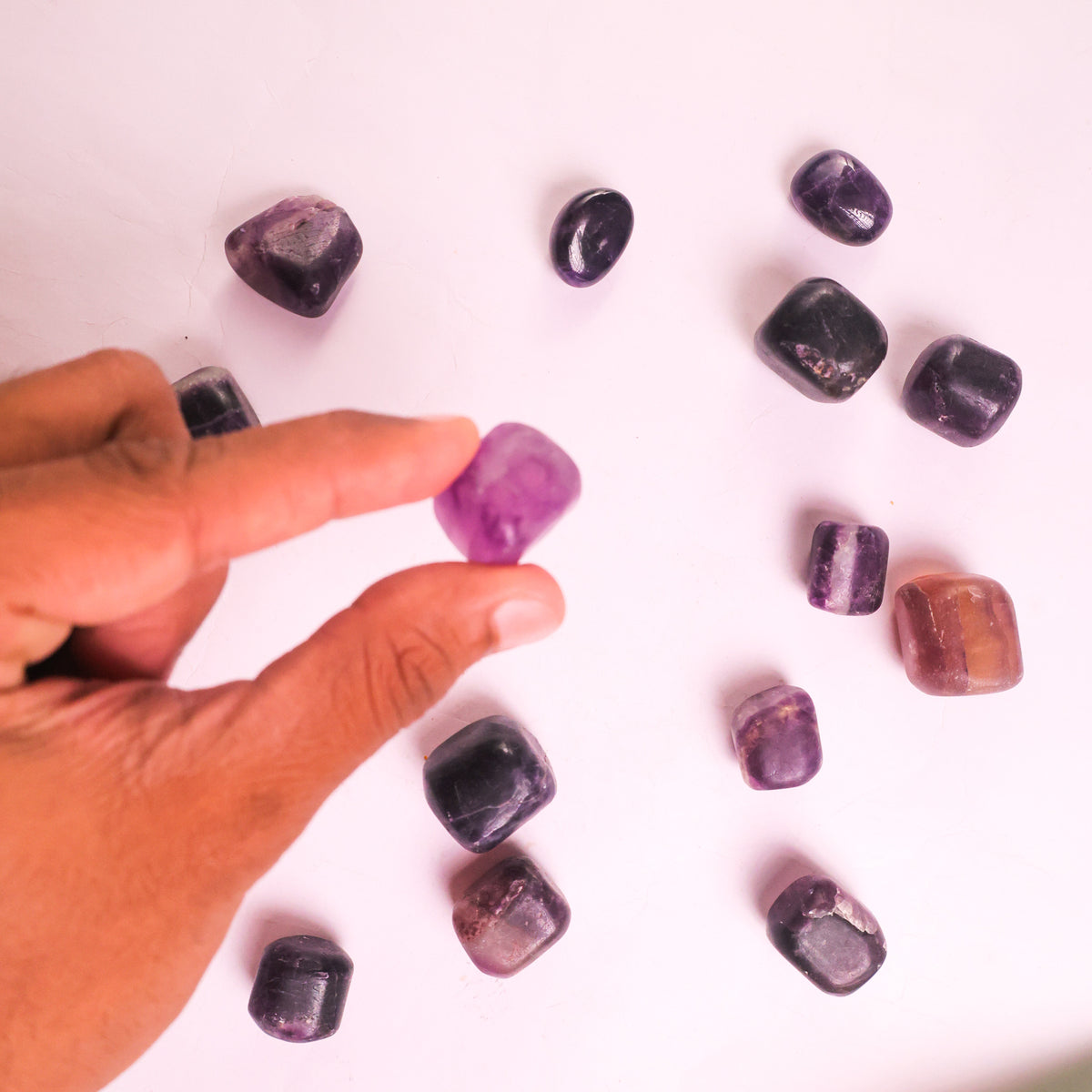 NATURAL PURPLE FLOURITE TUMBLE
