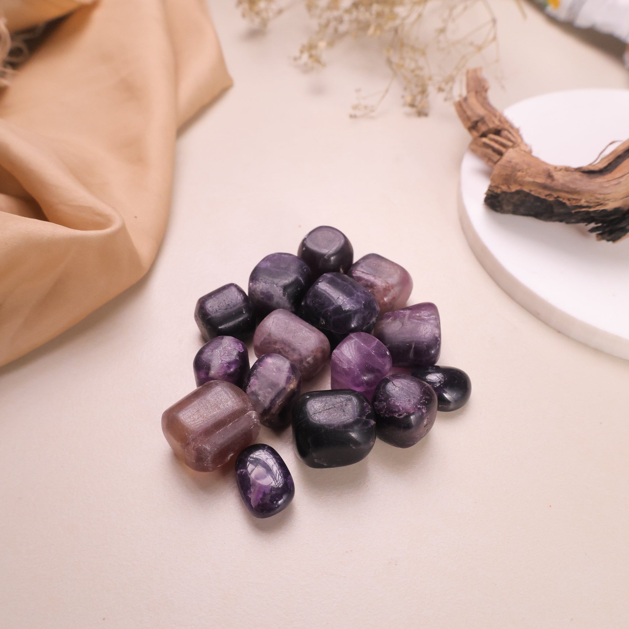 NATURAL PURPLE FLOURITE TUMBLE