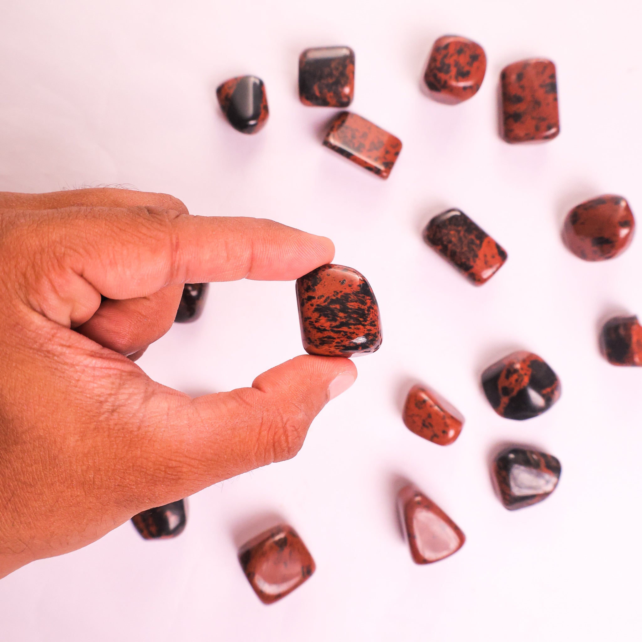 NATURAL MAHAGONY OBSIDIAN TUMBLE