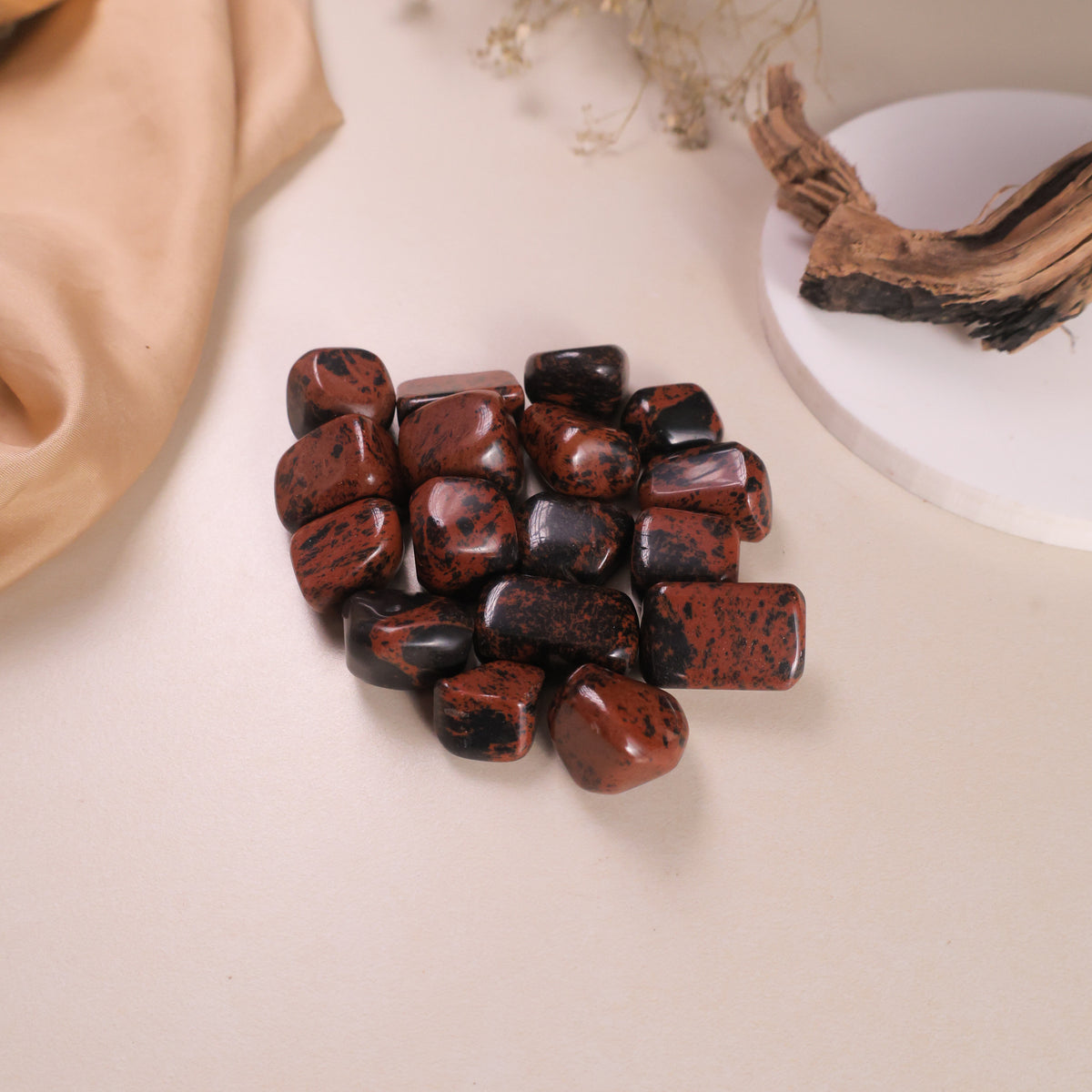 NATURAL MAHOGONY OBSIDIAN TUMBLE