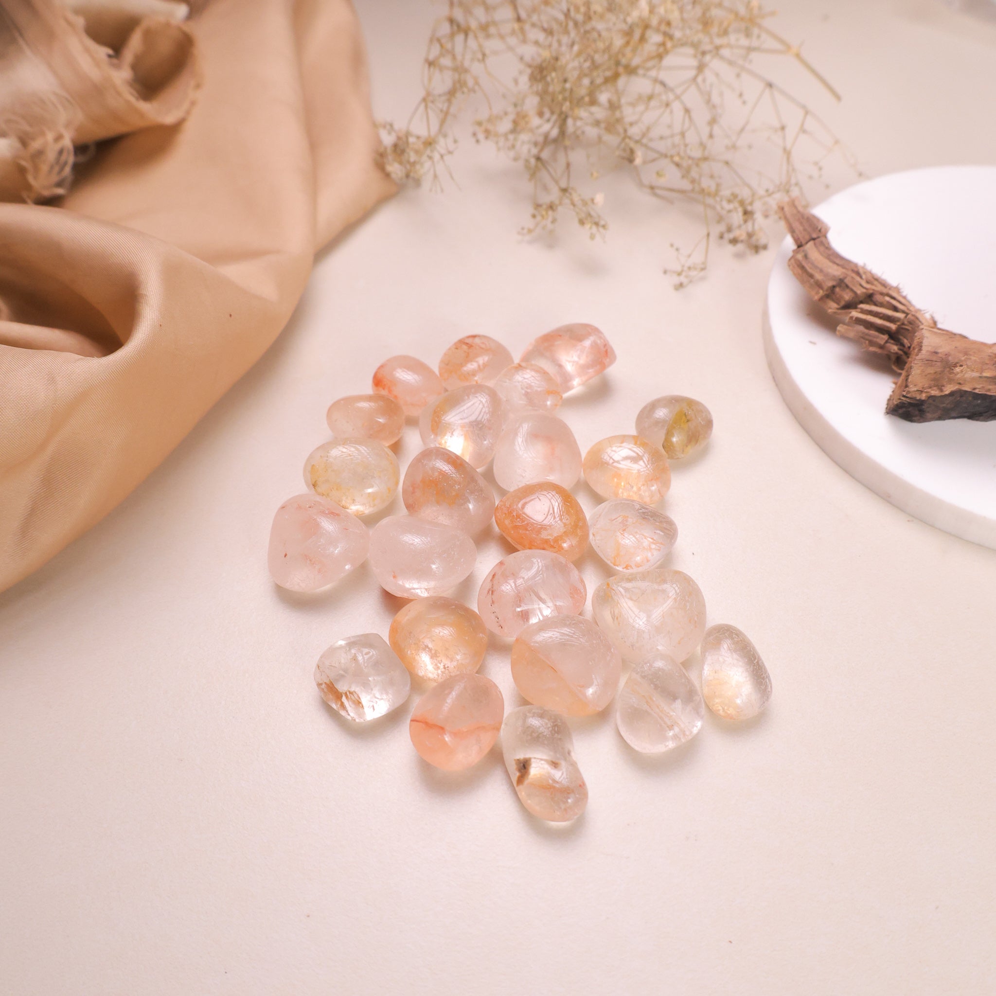 NATURAL GARDEN QUARTZ TUMBLES